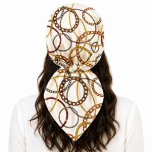 MIDNIGHT INTERLOCK SILK BANDANA