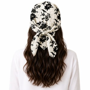 Ebony Floral Toile Bandana