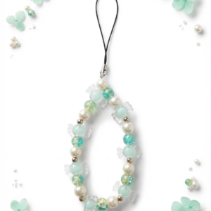 Mint Breeze Beaded Phone Charm