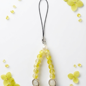 Citrus Glow Beaded Phone Charm
