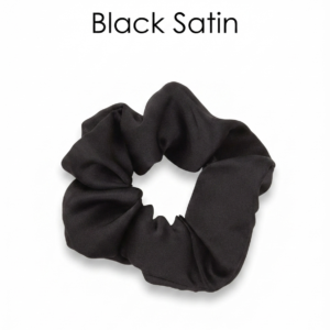 Black Chiffon Scrunchie