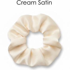Cream Chiffon Scrunchie
