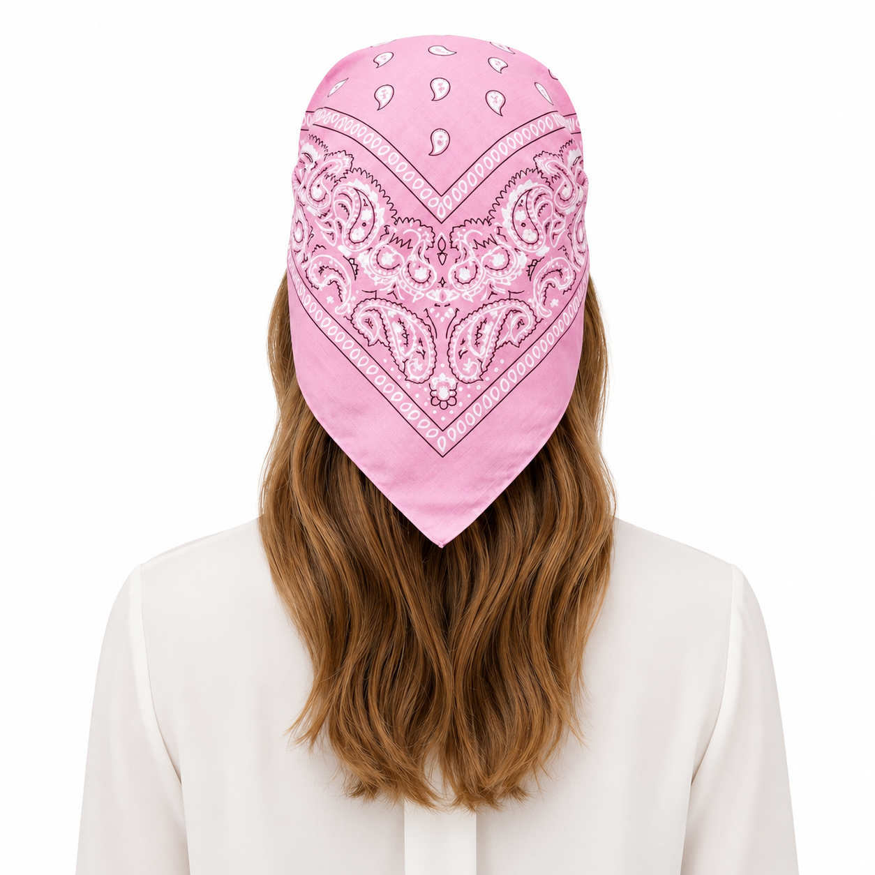 Rose Paisley Bandana