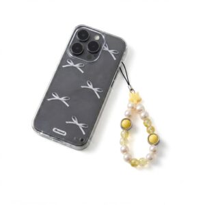 Sunshine Pearl & Yellow Star Beaded Phone Charm
