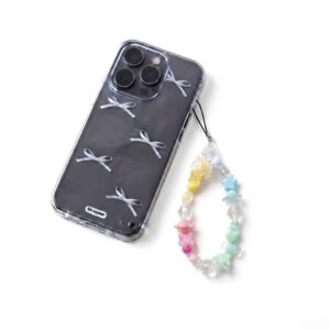 Pastel Butterfly & Star Beaded Phone Charm